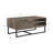 Oak & Black Finish Coffee Table