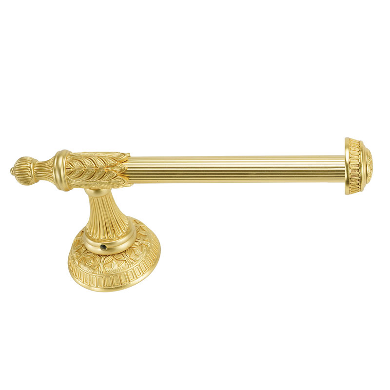 HAMPTON TISSUE BAR RIGHT; SATIN GOLD FINISH, Gold
