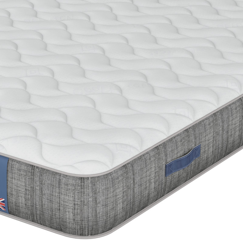 Medium 1000 Pocket Spring Eco Foam Hybrid Mattress with Quilted Cover, Single (3')