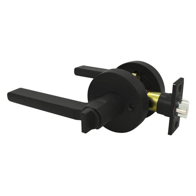 Matte Black Keyed (Entry) Door Lever