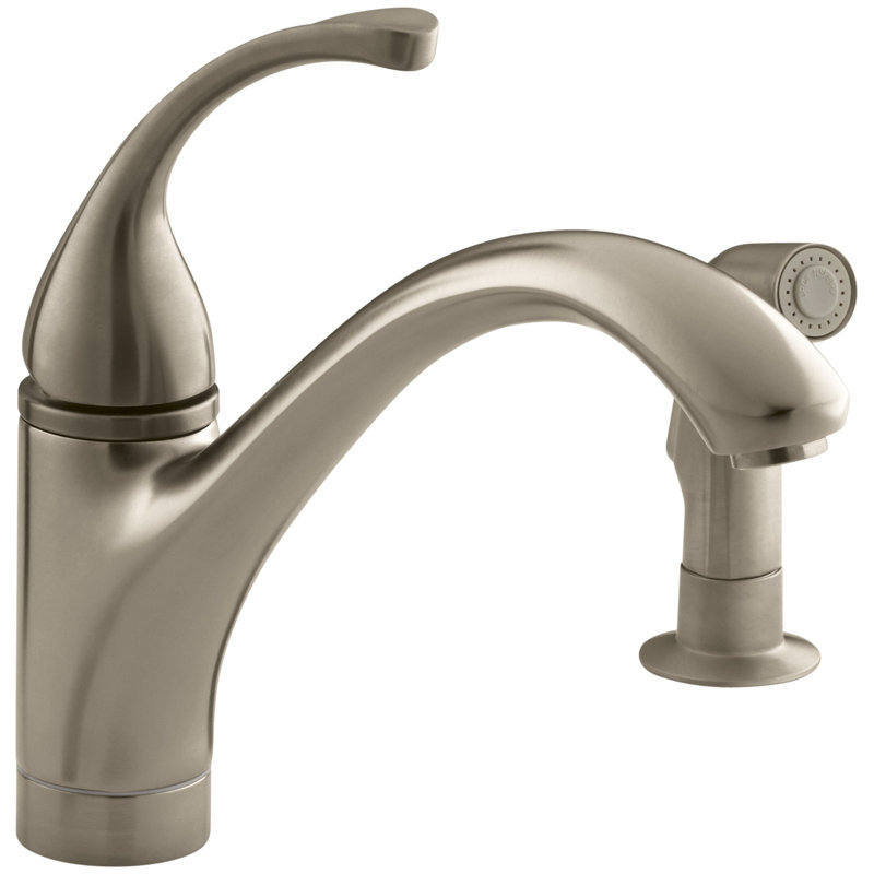 Forté 2-Hole Kitchen Sink Faucet with 9-1/16" Spout, Matching Finish Sidespray, Vibrant Brushed Bronze