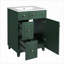 Meuble-lavabo 24 po avec lavabo en céramique 24 po, 2 tiroirs, 1 porte à fermeture en douceur Forest-120330059