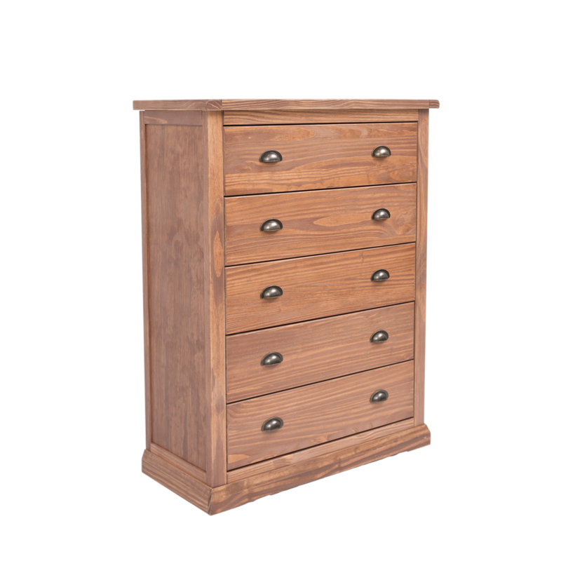 Myatt 90cm W 5 - Drawer Chest of Drawers