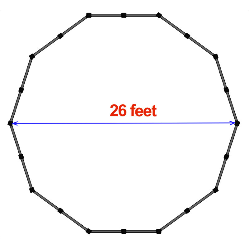Fosse à balle GaGa, H 28 po x l 26 po x P 26 po