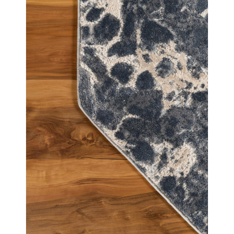 Tapis gris Boutelle, Octogone 7 pi x 7 pi