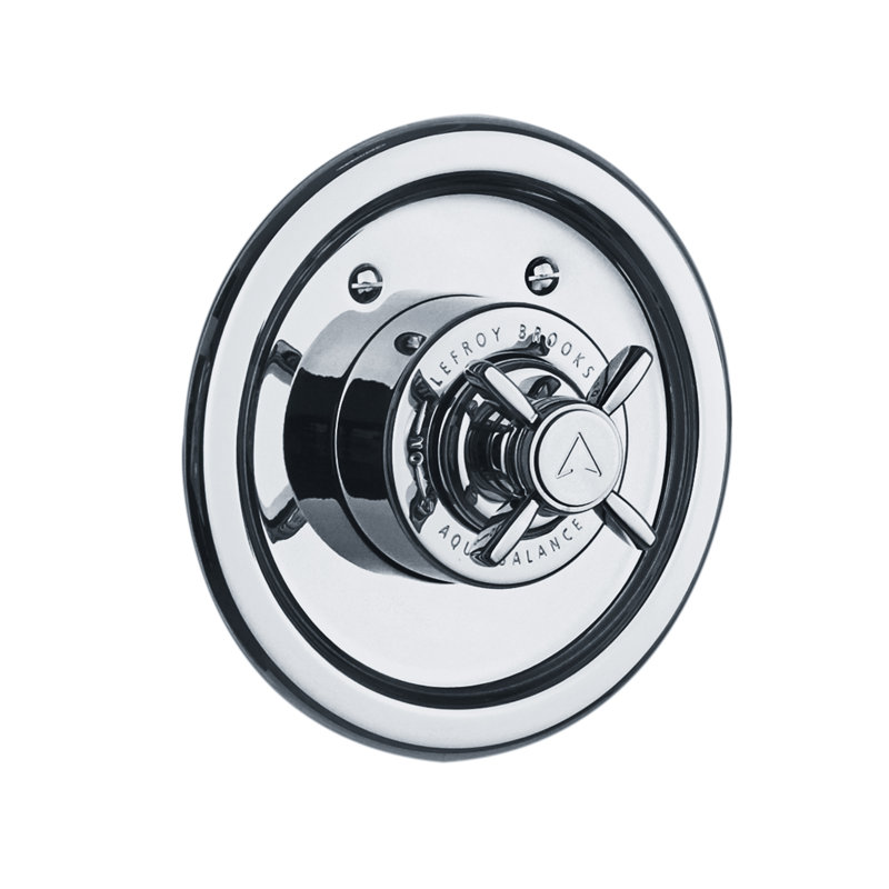 Classic Black Archipelago Pressure Balance Shower System, Polished Chrome
