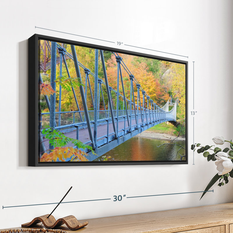 Impression sur toile Blue Bear Mountain Bridge, H 13 po x l 19 po