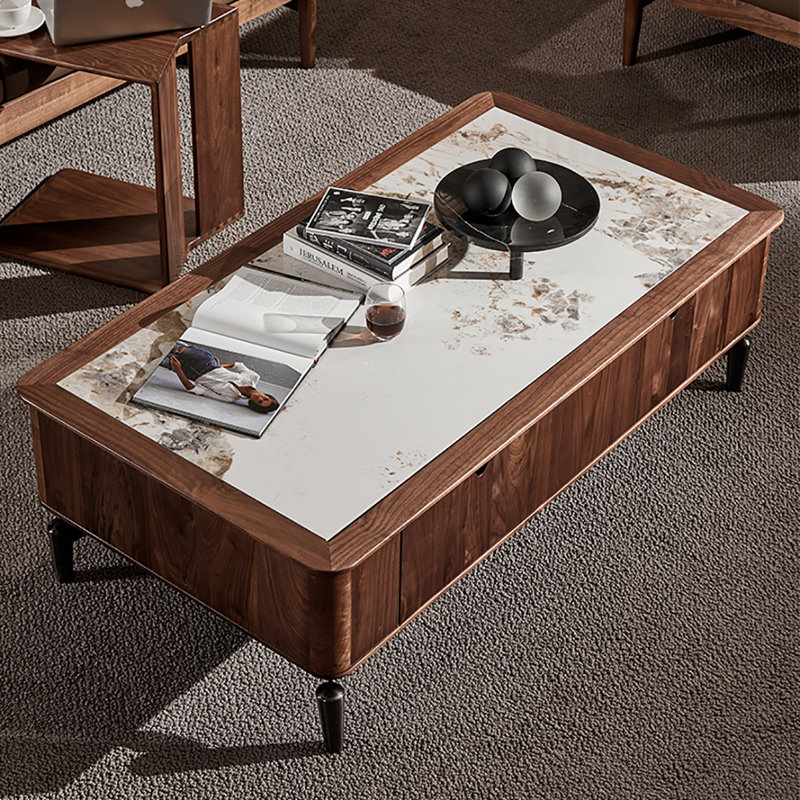 Black walnut rock table