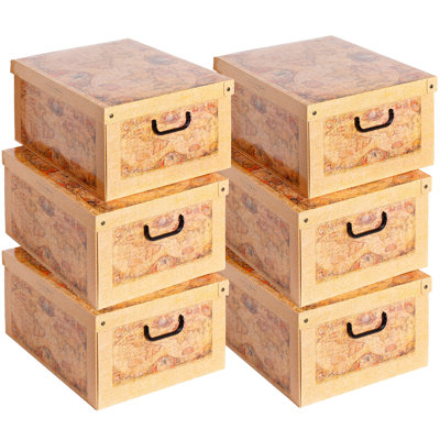 Storage Box: 6pk Large - Map