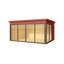 Domeo 4 - 14 x 11 Ft. Premium Log Cabin With Aluminium Sliding Doors (44mm)