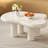 36" Cream White Cloud Coffee Table for Living Room,Bedroom-9774050