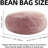 Bean Bag Chair, Memory Foam Filled, Large Beanbag Chairs For Adults And Teens, Soft Sofa With Removable Flannel Cover, Round Couch For Living Room Bedroom College Dorm-698306651-698306722