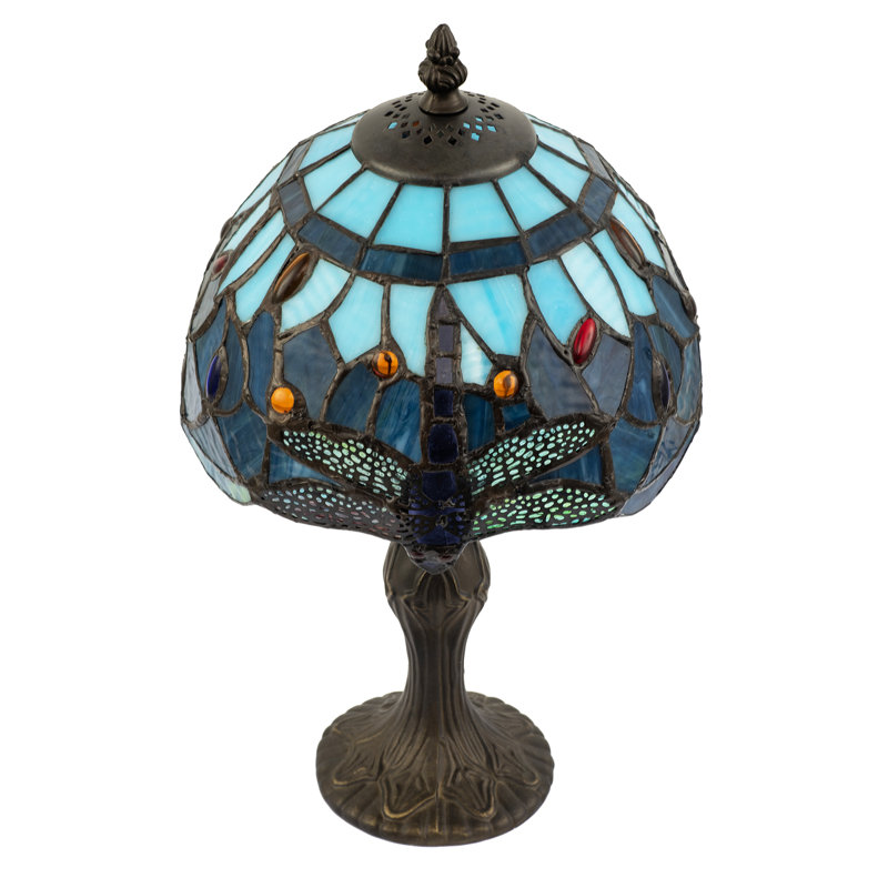 Metal Table Lamp, Blue