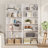 70.8" H x 23.8" W Standard Bookcase 6 Tiers Tall with Storage for Living Room, Home Office-1155983250