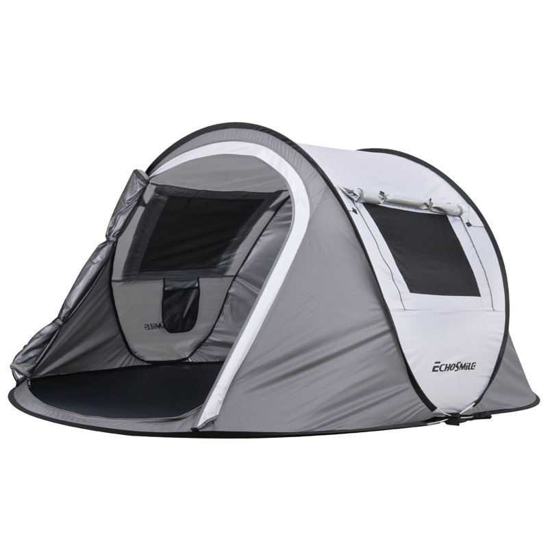 Gray and White 2-Person Four Season Dome Camping Tent
