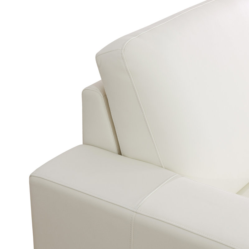 Ruocco 5 - Piece Luxury Living Room Sectional Set, White Genuine Leather