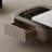 Italian minimalist rotating end table