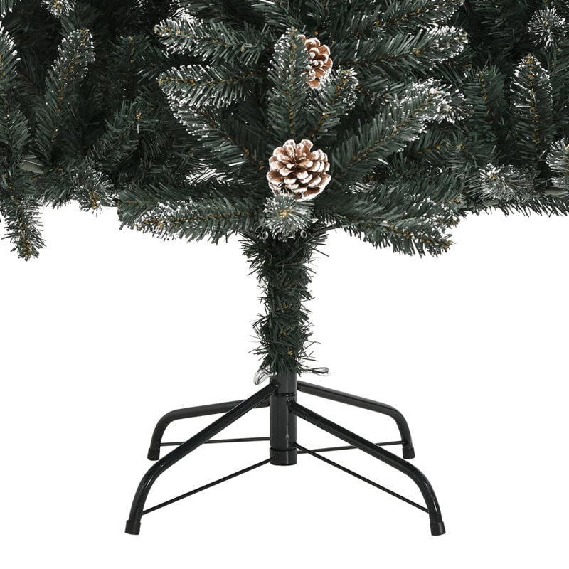 Christmas Tree Decoration Artificial Xmas Tree with Stand Green PVC, 3.1', Not Pre-Lit