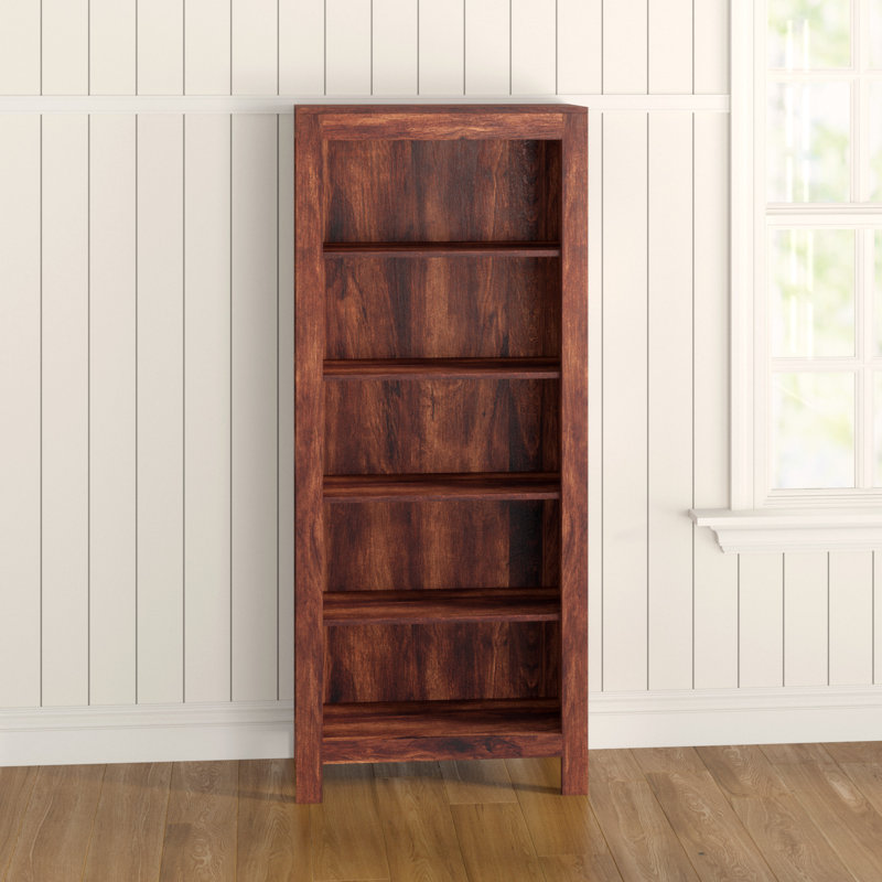 Cicero 175cm H x 75cm W Solid Wood Standard Bookcase