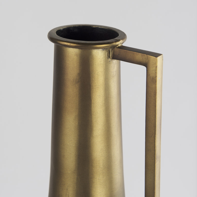 Datari Metal Decorative Bottle, Gold, 24'' H x 5.5'' W x 5.5'' D