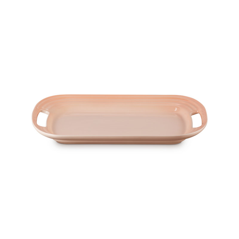 Le Creuset Stoneware Serving Platter, 14 In. - Cerise, Peche
