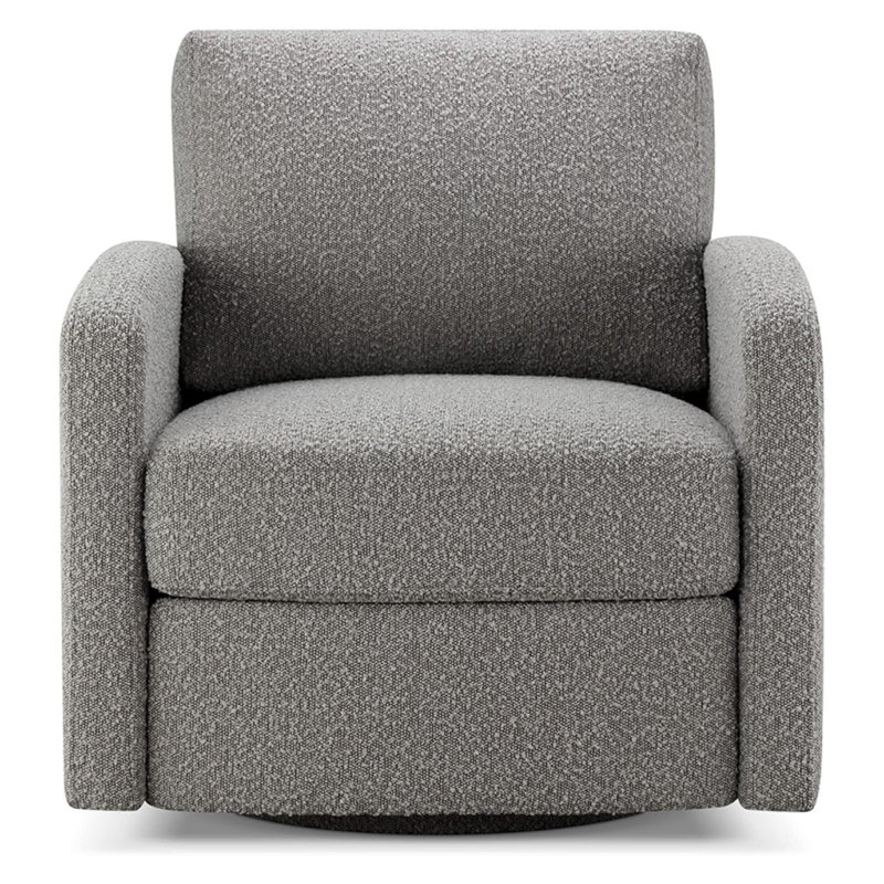 Chaise pivotante Grazia - gris, Polyester gris