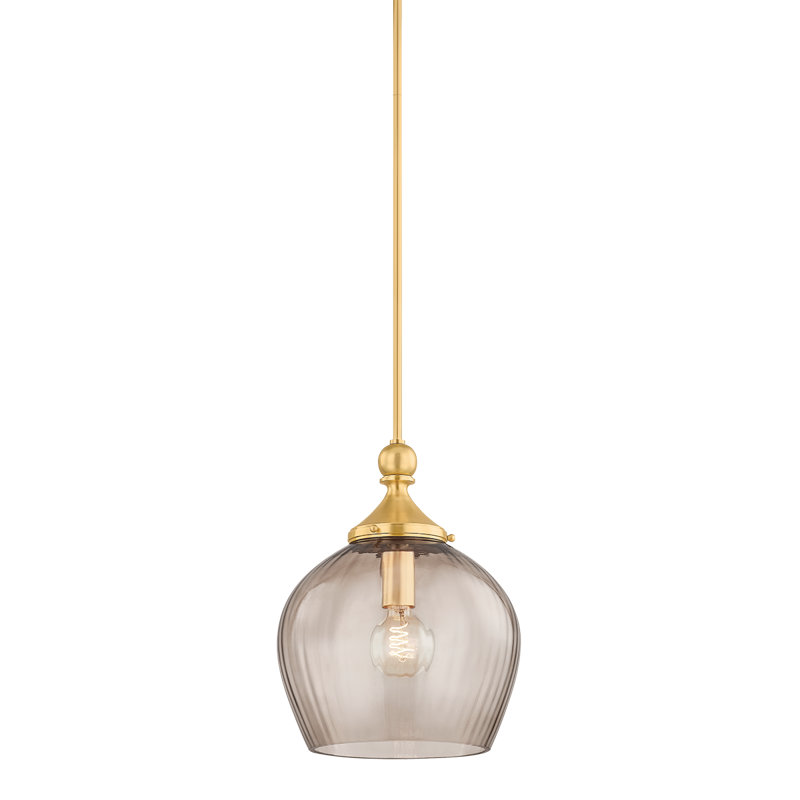 Chatton Pendant in Aged Brass, 15 W, 15.5" H x 12" W x 12" D