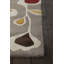 Tapis d'intérieur en laine touffeté à la main gris et jaune Cox Authentic-24415327