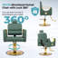 Fauteuil de coiffeur inclinable pour coiffeur, fauteuil de coiffeur inclinable 360 ° avec pompe hydraulique robuste-116321786