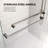 60 in. W X 74 in. H Double Sliding Frameless Shower Door with 5/16 in. (8mm) Clear Glass-109013695