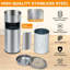 Stainless Steel Odour Seal Outdoor Trash & Recycling Bin