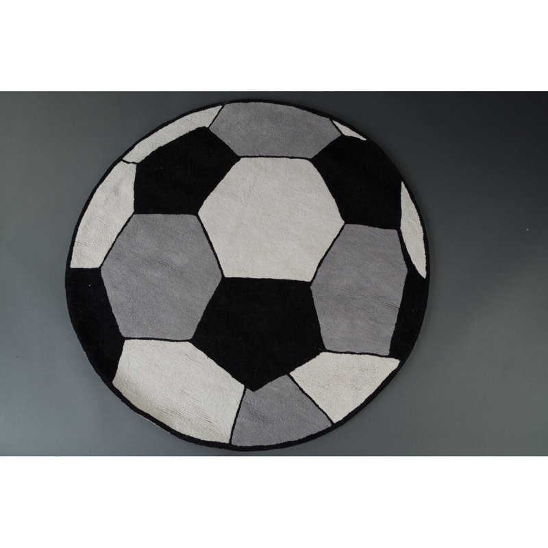 Geometric Cotton Hand Woven 100cm X 100cm Area Rug