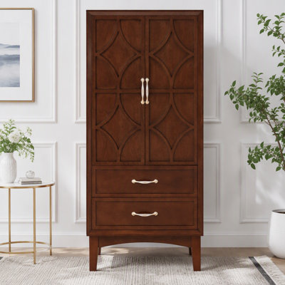 53.5" Tall Kitchen Pantry with Doors and Drawers