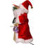 12'' Fabric Christmas Lighted Hanging Figurine Ornament