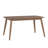 Fairfield Mid-Century Modern Tapered Dining Set, Chenille Fabric, 59" Dining Table And 4 Chairs-1487477758-1487477753