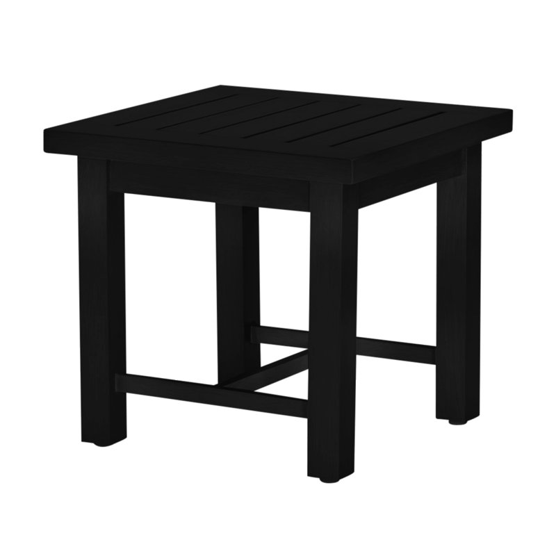 Club Aluminum Outdoor Side Table, Midnight