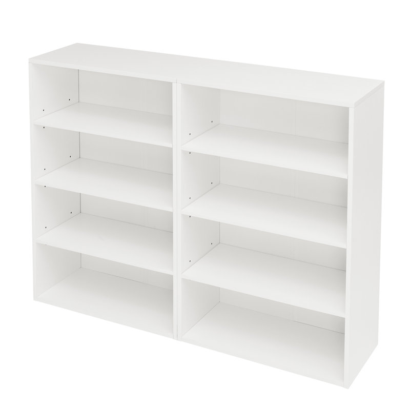 Adjustable 8 - Layer Cd Storage Shelving, 6 Shelves, Detachable Into Two , Suitable For Office, High Density , 32 Lbs Net Weight Cabinet, Double Design, 4 Construction, 72.5 Gross