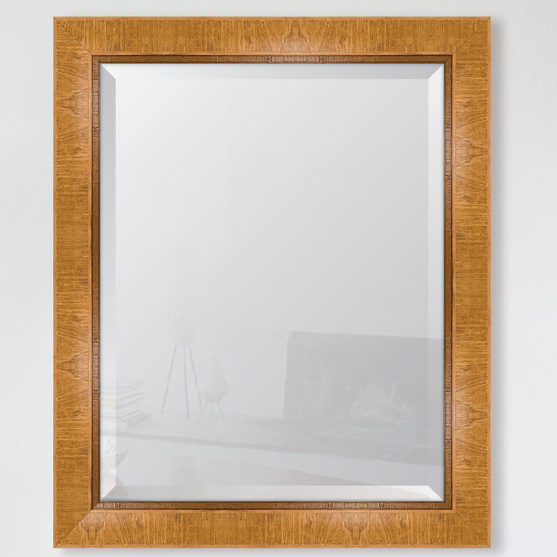 Gullion Wall Mirror, 34" H x 28" W, Natural