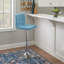 Tapis bleu sarcelle et ivoire lavable à la machine Alburnett-1374416472