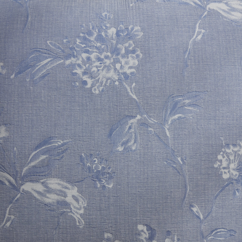 Ensemble d'édredon en jacquard de coton Gigi - bleu, Édredon grand et 2 taies décoratives