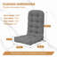 Coussin de chaise d'extérieur / d'intérieur à haut dossier-125529603