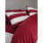 Cozy Christmas Ranforce Single Quilt Cover Set, 53.1 x 78.7 inches | 100% Cotton, Reactive Printing, Machine Washable at 104°F | Includes 1 Pillowcase (31.5 x 31.5 inches) with Envelope Closure, Red & White Festive Design