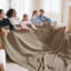 Jeté 100% coton 406 g / m² Literie respirant gaufré GentleSoft ™-101518353-105340806