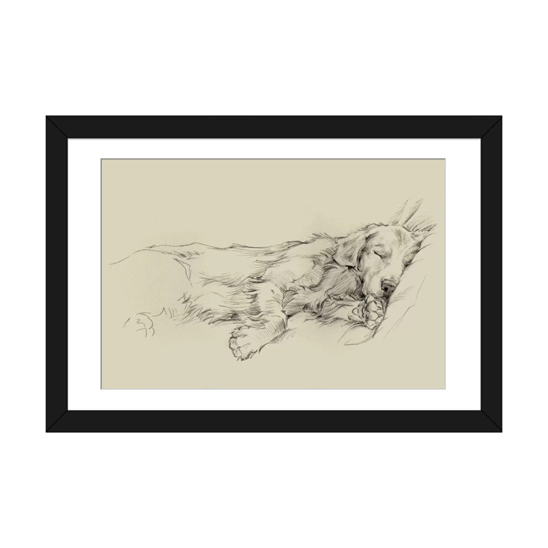 «Dog Days III», impression sur toile, H 16 po x l 24 po x P 1 po, Cadre noir