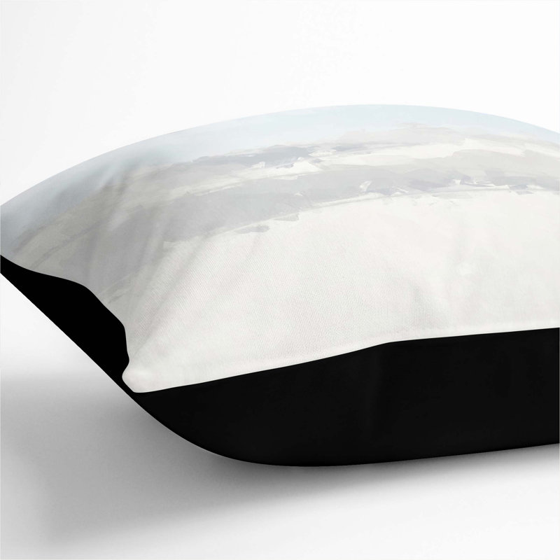 Square Cushion, 55cm H x 55cm W x 20cm D, Black