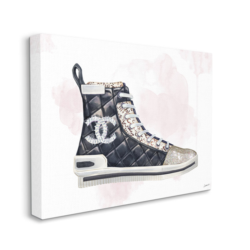 Sneaker matelassé Glam Fashion - Designer, H 24 po x l 30 po x 1,5 po, Toile tendue