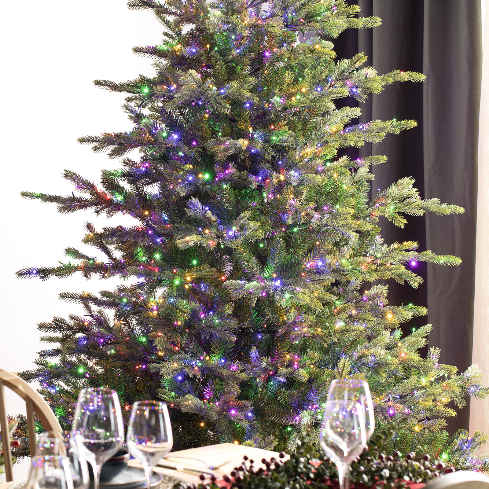 Mcdaniel 11' Pre-Lit Fir Christmas Tree, 9' H