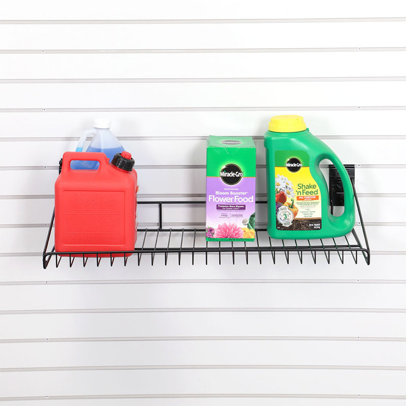 Steel Slatwall Slatwall / Pegboard Kit, Black