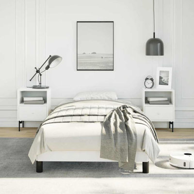 Structure de lit Strath vidaXL, base de lit tapissier en similicuir, sans matelas