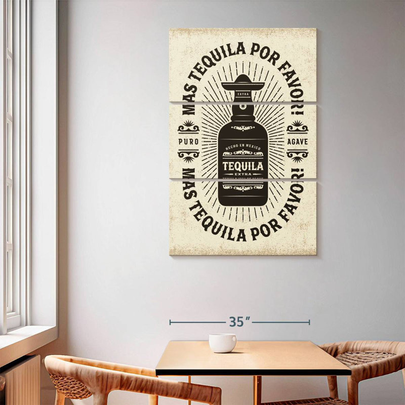 Yarlin Tequila, 65" H x 42" W